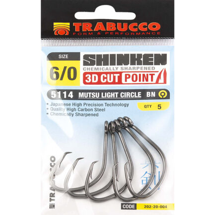 TRABUCCO. SHINKEN HOOKS *MUTSU LIGHT CIRCLE*BN*
